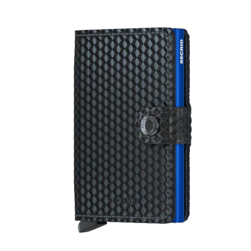 Secrid Miniwallet Cubic Black Blue Cüzdan