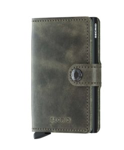 Secrid Miniwallet Vintage Olive Black Cüzdan
