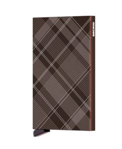 Secrid Cardprotector Laser Tartan Brown Cüzdan