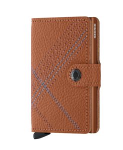 Secrid Miniwallet Stitch Linea Caramello Cüzdan