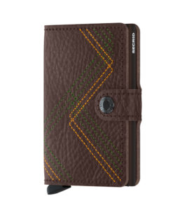 Secrid Miniwallet Stitch Linea Espresso Cüzdan