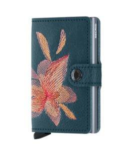 Secrid Miniwallet Stitch Magnolia Petrolio Cüzdan