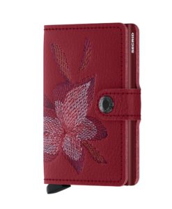 Secrid Miniwallet Stitch Magnolia Rosso Cüzdan