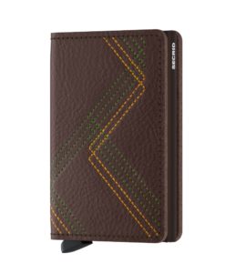 Secrid Slimwallet Stitch Linea Espresso Cüzdan