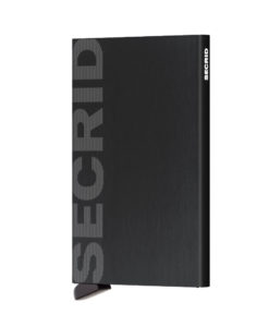 Secrid Cardprotector Laser Logo Brushed Black Cüzdan