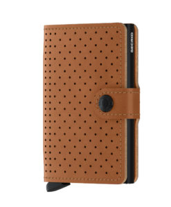 Secrid Miniwallet Perforated Cognac Cüzdan