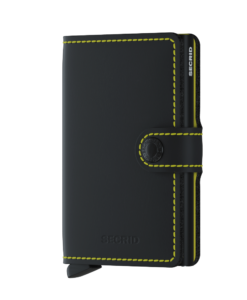 Secrid Miniwallet Matte Black & Yellow Cüzdan