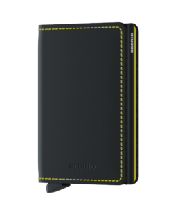 Secrid Slimwallet Matte Black & Yellow Cüzdan