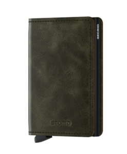 Secrid Slimwallet Vintage Olive Black Cüzdan