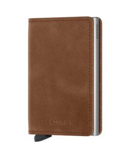 Secrid Slimwallet Vintage Cognac Silver Cüzdan