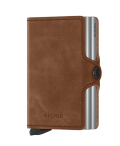 Secrid Twinwallet Vintage Cognac Silver Cüzdan