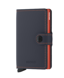 Secrid Miniwallet Matte Night Blue Orange Cüzdan