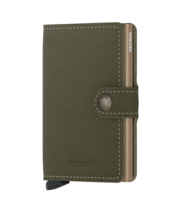 Secrid Miniwallet Saffiano Olive Cüzdan