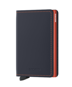Secrid Slimwallet Matte Night Blue Orange Cüzdan