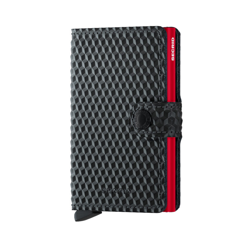 Secrid Miniwallet Cubic Black Red Cüzdan