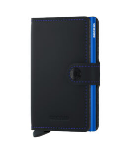 Secrid Miniwallet Matte Black & Blue Cüzdan