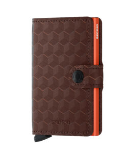 Secrid Miniwallet Optical Brown Orange Cüzdan