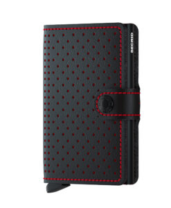 Secrid Miniwallet Perforated Black Red Cüzdan