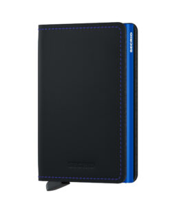 Secrid Slimwallet Matte Black & Blue Cüzdan