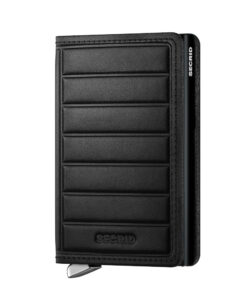 Secrid Premium Slimwallet Emboss Lines Black Cüzdan