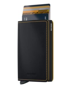 Secrid Slimwallet Matte Black Ochre Cüzdan