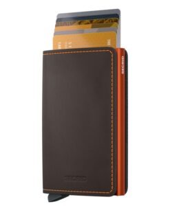Secrid Slimwallet Matte Truffle & Orange Cüzdan